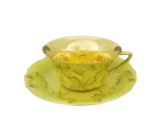 Кофейная пара низкая 100мл Leander Виндзор жёлтая 13120424-L411