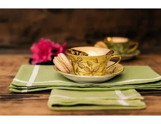 Кофейная пара низкая 100мл Leander Виндзор жёлтая 13120424-L411