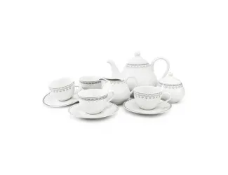 Чайный сервиз на 4 персоны 11 предметов Leander Hyggelyne серый 71160717-327C