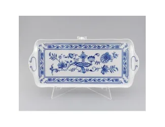 Поднос прямоугольный 41см Leander Соната Гжель (Луковый рисунок) декор 0055