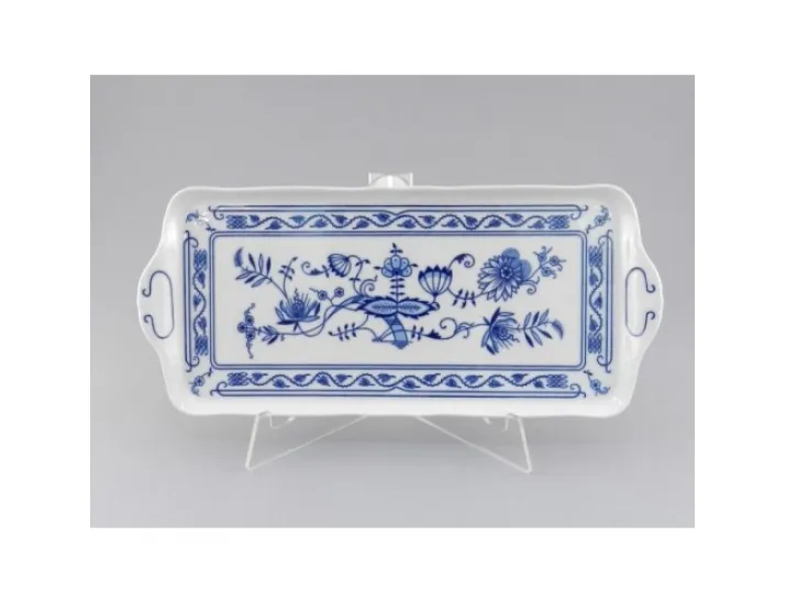 Поднос прямоугольный 41см Leander Соната Гжель (Луковый рисунок) декор 0055