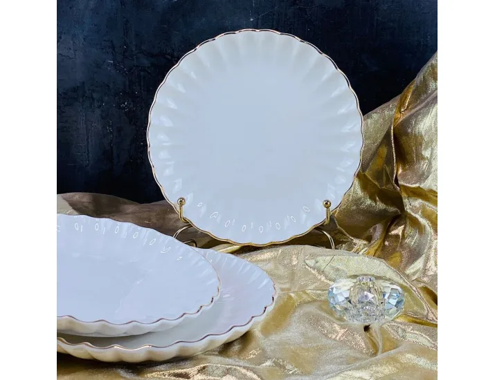 Набор из 6 тарелок 25см Lenardi MARGARITA 102-117