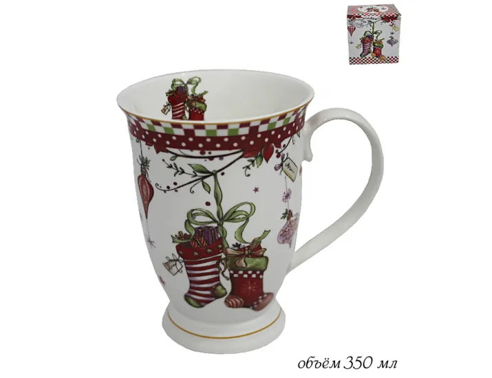 Кружка 350мл Lenardi Новогодний 105-128