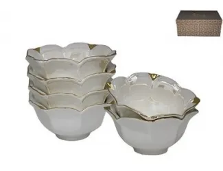 Набор салатников 6шт 16см Lenardi Перламутр 105-722