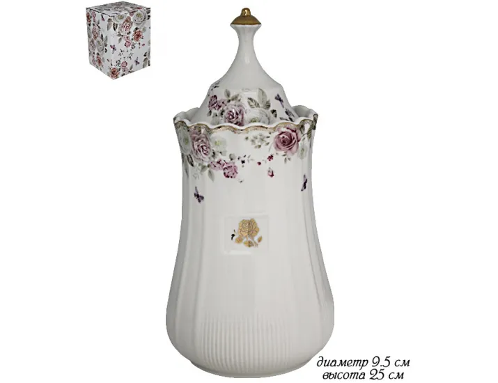 Банка с крышкой Lenardi Пионы 105-810 купить