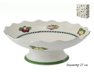 Фруктовница на ножке 25см Lenardi Фрукты 105-825