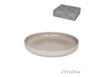 Форма для запекания круглая 25,5см Lenardi бежевый 108-860