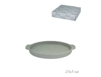 Форма для запекания с ручками круглая 25см Lenardi зелёный 108-885