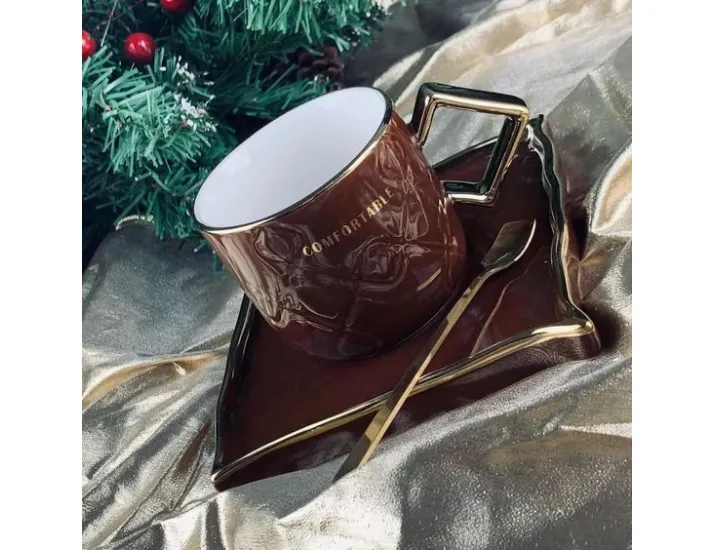 Чайная пара 250мл Lenardi бордовый 106-118