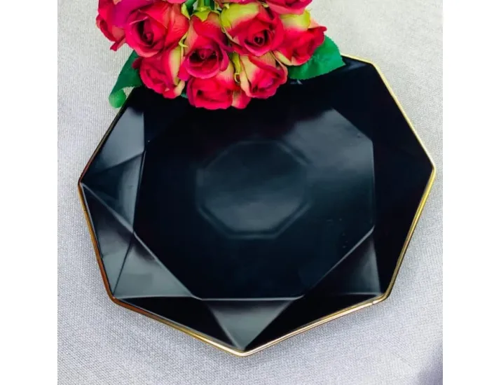 Набор тарелок 6шт 25,5см Lenardi чёрный 106-200