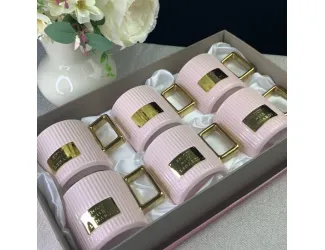 Набор кружек 6шт 350мл Lenardi розовый 106-212