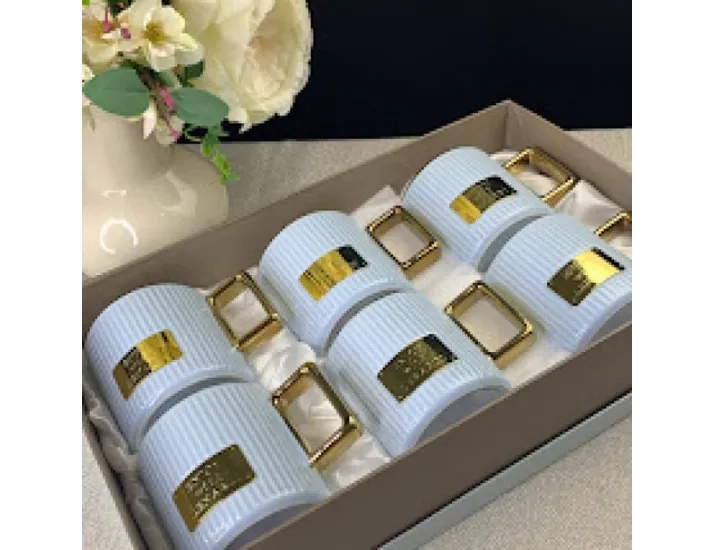 Набор кружек 6шт 350мл Lenardi голубой 106-213