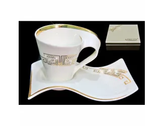 Кофейная пара 2 предмета 90мл Lenardi Givenchi Gold 108-079