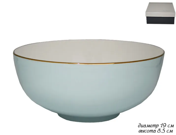 Салатник 19см Lenardi голубой 108-300