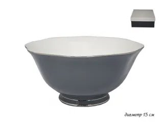 Салатник 15см Lenardi серый 108-316