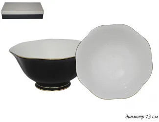 Набор из 2 салатников 13см Lenardi чёрный 108-329