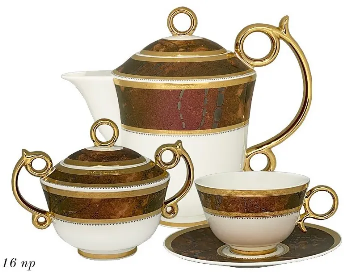 Чайный сервиз на 6 персон 16 предметов Lenardi VERSAILLES 108-335