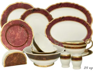 Обеденный сервиз на 6 персон 28 предметов Lenardi VERSAILLES 108-336