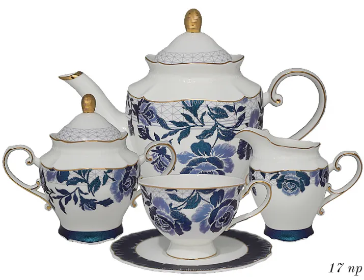 Чайный сервиз на 6 персон 17 предметов Lenardi 108-348