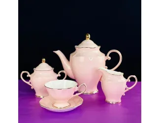 Чайный сервиз 15 предметов 230 мл Lenardi Pink 108-361