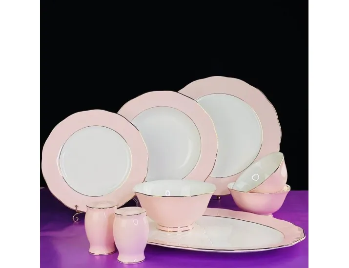 Обеденный сервиз 24предмета Lenardi Pink 108-362