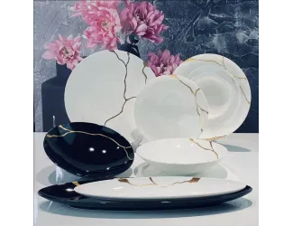 Обеденный сервиз 22 предмета Lenardi Sakura 108-364