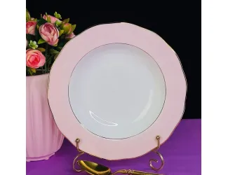 Набор из 6 глубоких тарелок 23см Lenardi Pink 108-366