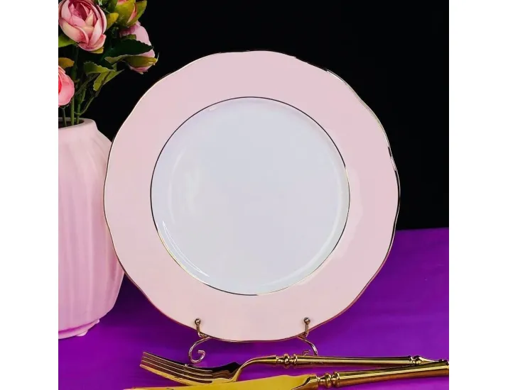 Набор из 6 тарелок 27см Lenardi Pink 108-367