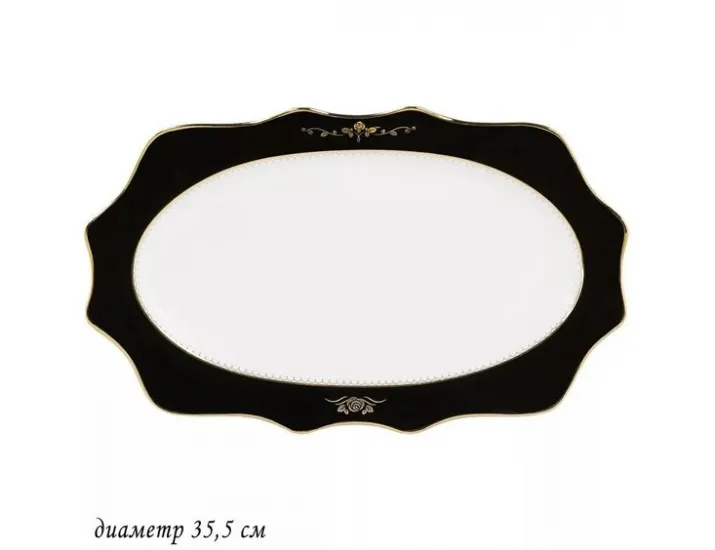 Блюдо овальное 35,5см Lenardi Rich 109-031