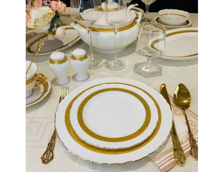 Обеденный сервиз на 6 персон 28 предметов Lenardi Annabelle 109-048