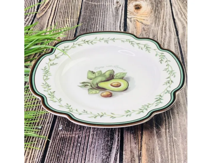 Набор тарелок глубоких 6шт 23см Lenardi Авокадо 109-066