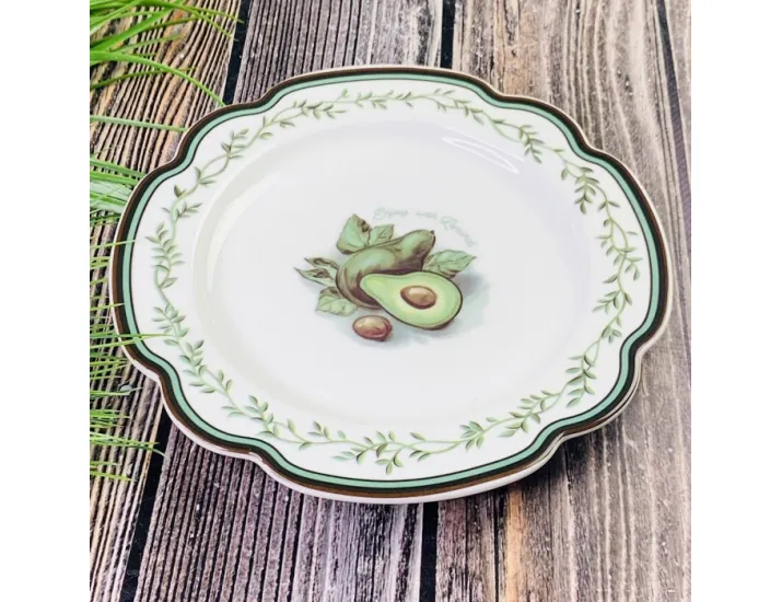 Набор тарелок 6шт 21см Lenardi Авокадо 109-067