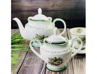 Чайный сервиз на 6 персон 15 предметов Lenardi Авокадо 109-073