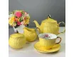 Чайный сервиз на 6 персон 15 предметов Lenardi 109-114 жёлтый