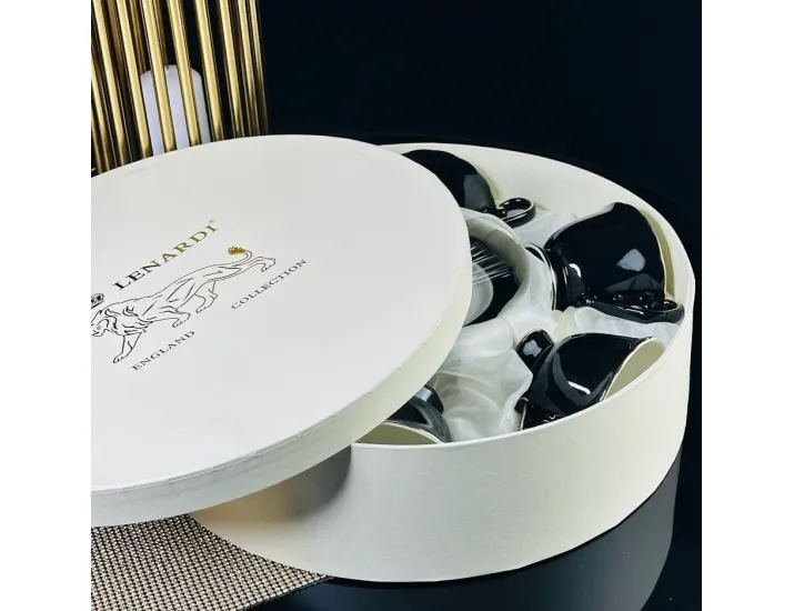 Чайный набор 12пр.240 мл  Lenardi NOIR 109-192