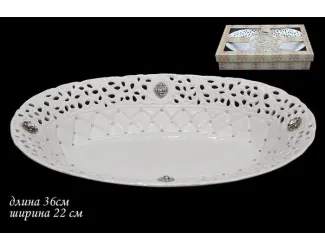 Овальное блюдо 36см.СЕВЕРНОЕ СИЯНИЕ 110170