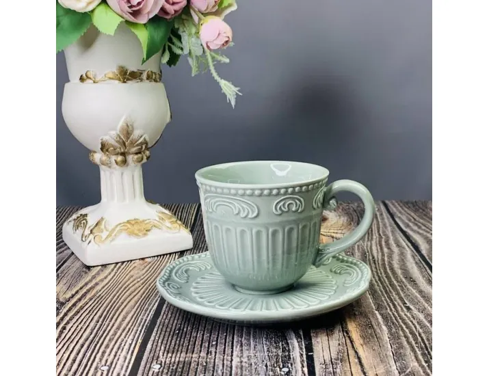 Чайный набор 12пр. 250 мл Lenardi БАВАРИЯ 110443 серый