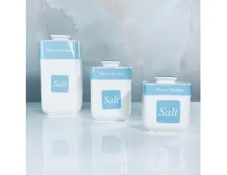 Набор из 3 банок 260 мл с ложками на подставке Lenardi 118-071