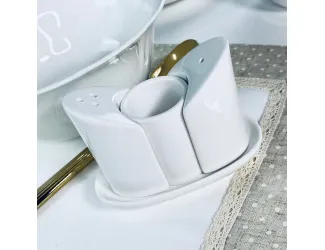 Набор солонок 3предмета на подставке Lenardi Resto 118-131