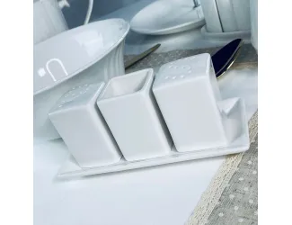 Набор солонок 3предмета на подставке Lenardi Resto 118-132