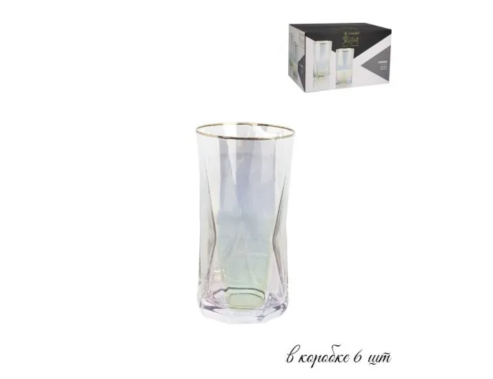 Набор из 6 стаканов для воды Lenardi 121-001