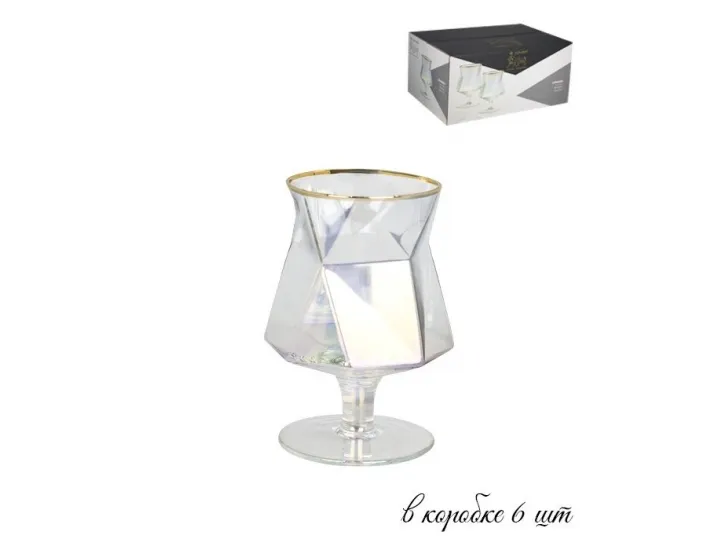 Набор из 6 бокалов для коньяка Lenardi Diamond  300мл 121-004