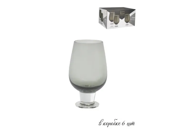 Набор из 6 стаканов на ножке Lenardi 600мл 121-019