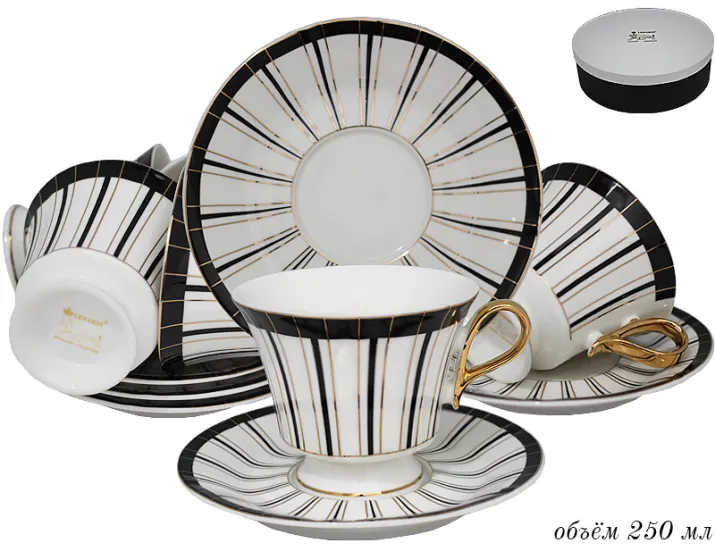 Набор чайных пар 12 предметов Lenardi 122-003