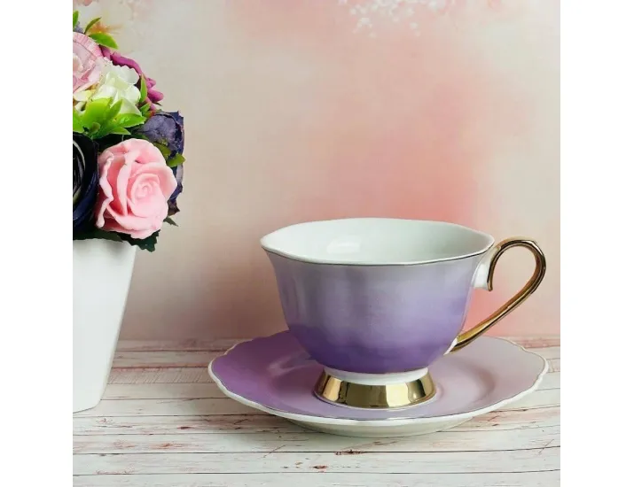 Набор чайных пар на 6 персон 12 предметов 230мл Lenardi 122-017