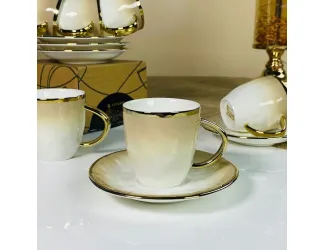 Кофейный набор 12предметов 110мл Lenardi Toronto Cream 122-115