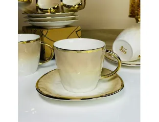 Чайный набор 12предметов 270мл Lenardi Toronto Cream 122-117