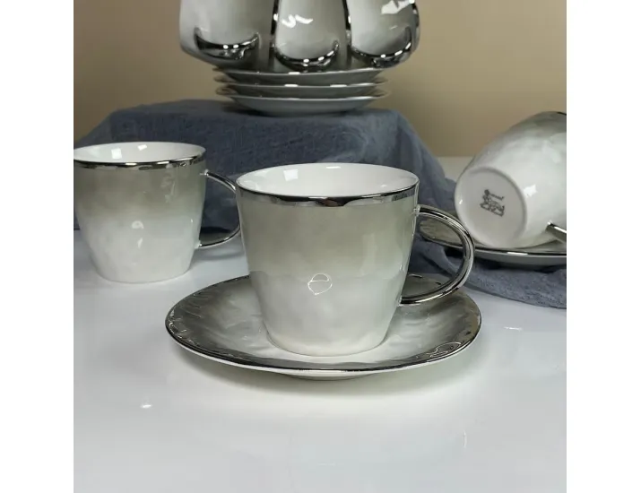 Чайный набор 12предметов 270мл Lenardi Toronto Grey 122-118