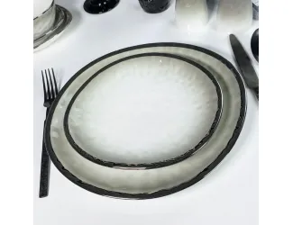 Набор из 2 тарелок 21х19.5х2.5см Lenardi Toronto Grey 122-122