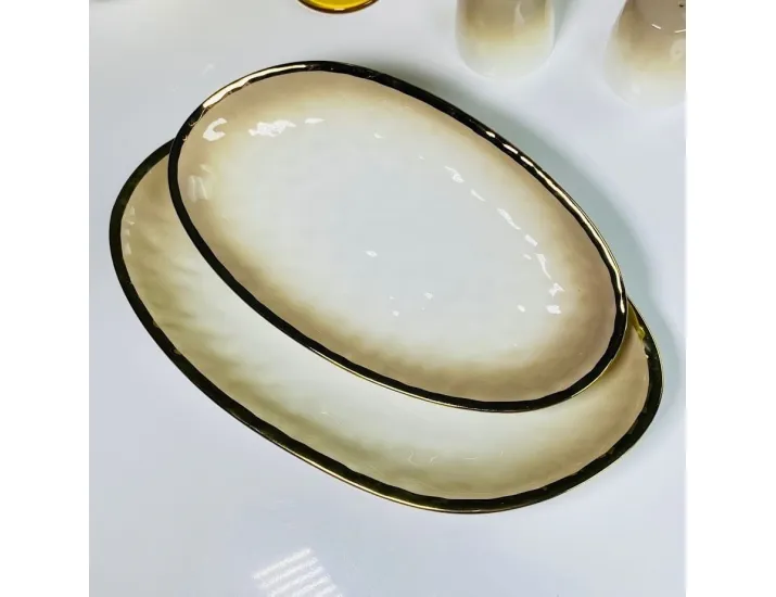 Набор из 2 овальных блюд 25,5/30,5см Lenardi Toronto Cream 122-127